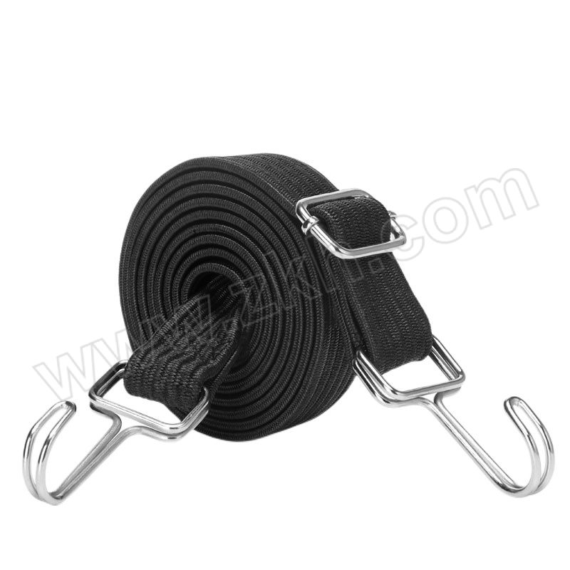 DH/鼎红 绑带弹力绳 2米 黑色 1个