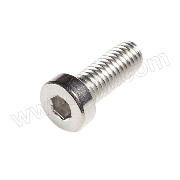 ZKH/震坤行 DIN7984 内六角薄头螺钉 不锈钢304 A2-70 本色 全牙 M4×40 1个