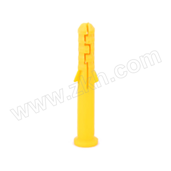 WJZX/五金专选 厂标 塑料胀塞 塑料 黄色 M6×30 1个