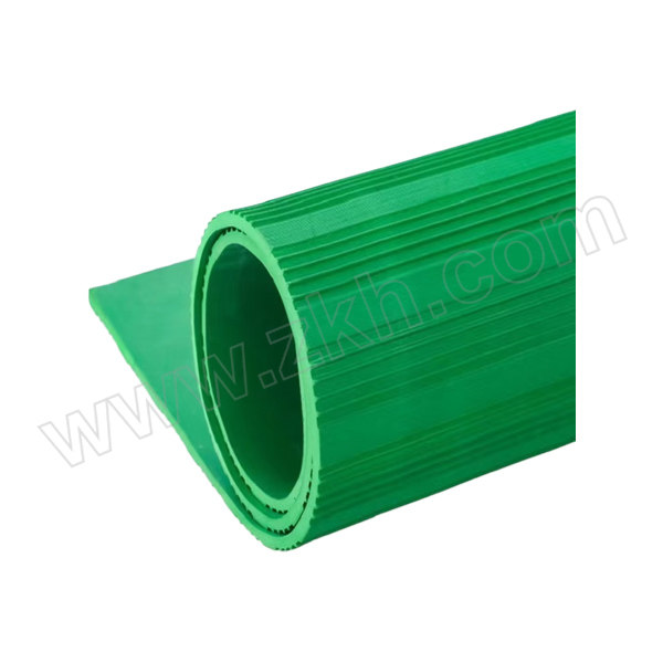 WJZX/五金专选 绿色条纹绝缘板 1m×5m×5mm 耐压10kV 1张