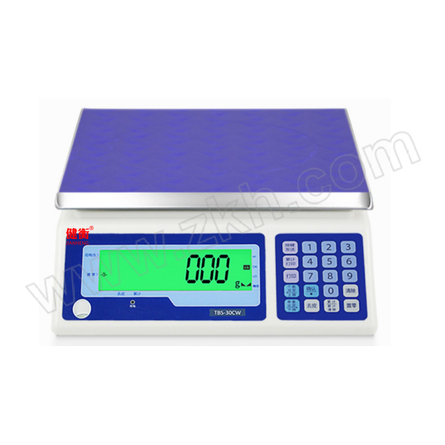 JIANHENG/健衡 高精度计重电子台称 JH-CW-3kg-0.1g-4~20ma输出 称量盘尺寸280×300mm 1台