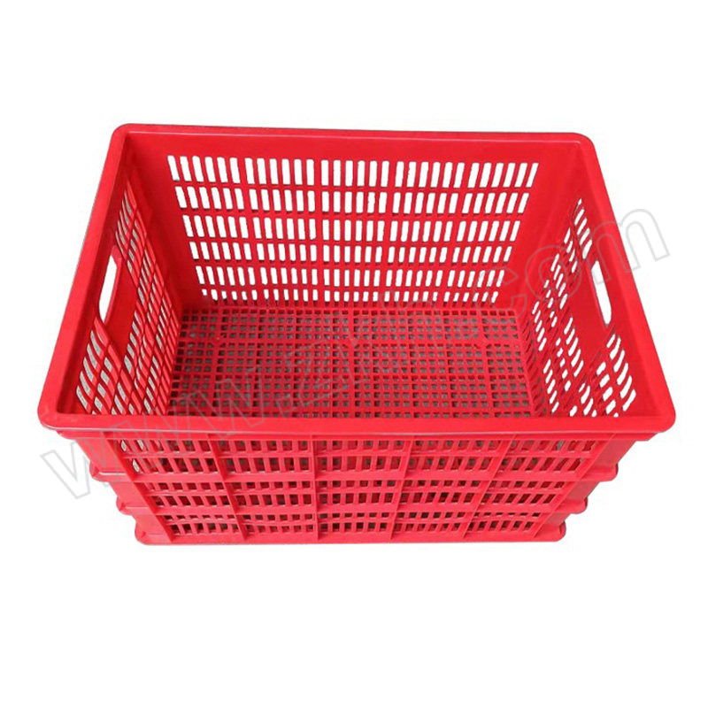 WTJG/蔚图京冠 塑料周转筐 WA053 外尺寸675×478×400mm 内尺寸640×440×390mm 红色 1个