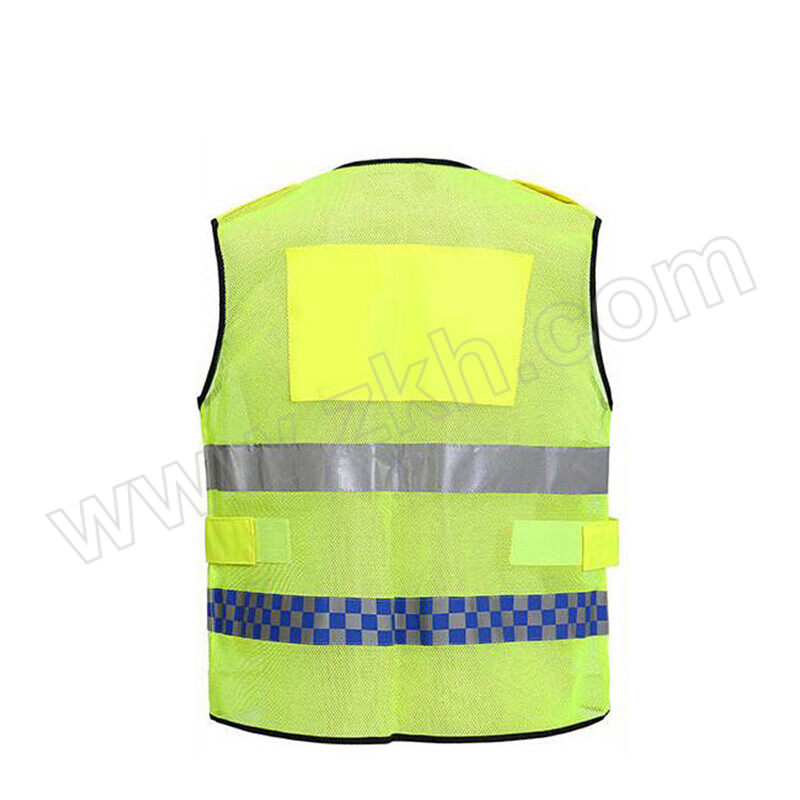 JIUZHEN/久臻 网眼款多功能安全警示透气反光背心 ZST30 3XL 荧光黄 1件