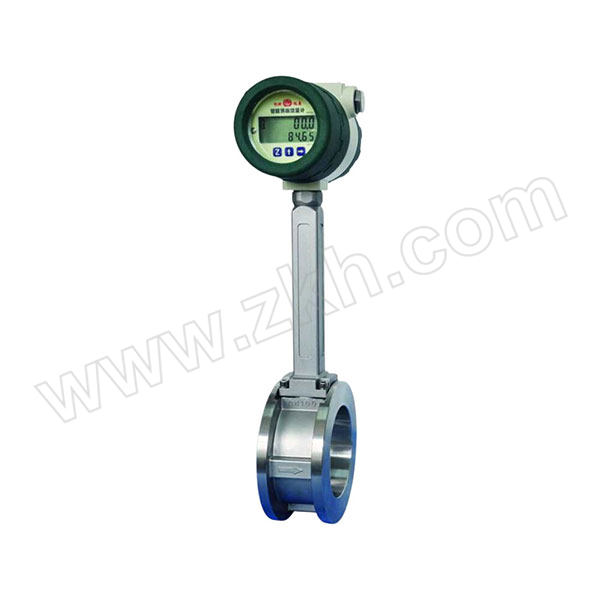 YIHUAN/亿环 管道式涡街流量计 LUGB-B 气体/DN50/法兰卡装型/-40~260℃/无补偿/现场显示型/电压脉冲信号/HART通讯/无防爆 1台