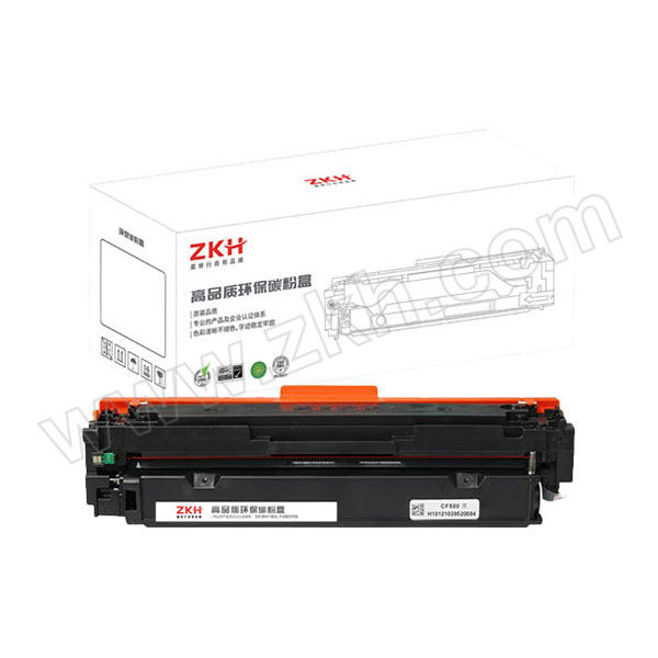 ZKH/震坤行 高品质硒鼓碳粉盒 ZKH-CF500A/CRG054 黑色 适用HP Color LaserJe RPO M254dw/254NW/280N/281FDN/281FDW 1个