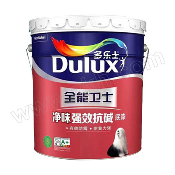 DULUX/多乐士 全能卫士净味强效抗碱底漆 A914-65360 18L 白色 可调色 1桶