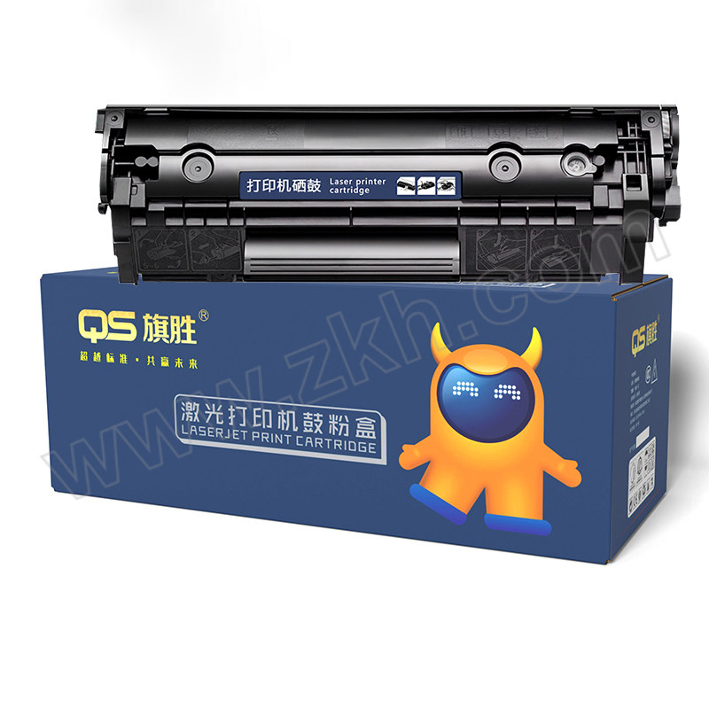 QS/旗胜 Q2612A系列硒鼓 M1005MFP 黑色 适用HP LaserJet 1010/1012/1015/1018/1020/1022/3015/3020/3030/3050/3050z/3052/3055/MFP/M1319FMFP Canon lbP 2900/2900+/3000系列打印机 1支