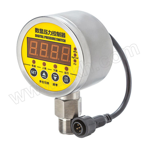 MEOKON/铭控 数显压力控制器 MD-S800E 0~10MPa/NPT1/2/24V供电/精度0.5%/无输出/φ80mm 1只