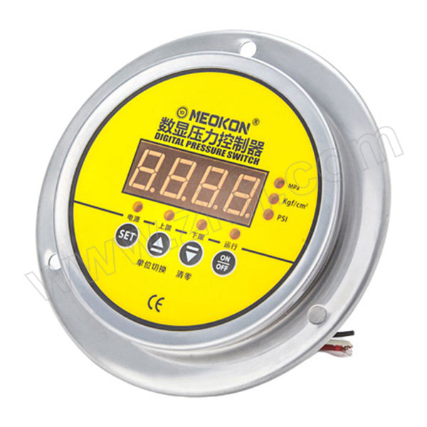 MEOKON/铭控 数显压力控制器 MD-S800Z -0.1~0.6MPa/G1/2/380V供电/精度0.5%/无输出/φ80mm 1只