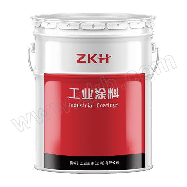 ZKH/震坤行 醇酸金属防锈漆 国标R03大红色 20kg 1桶