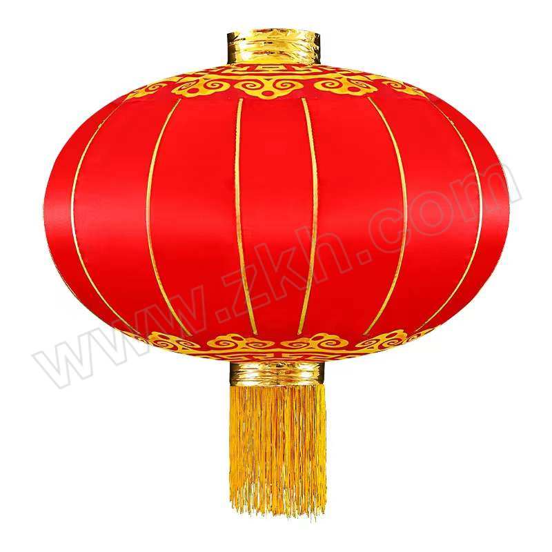 KUALI/跨厉 铁口灯笼 铁口绸缎布60# 撑开直径40cm 1个