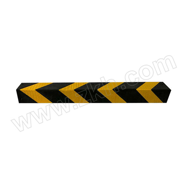 ZKH/震坤行 反光橡胶护角条 CG-R07 800×100×10mm 黑黄色 1条