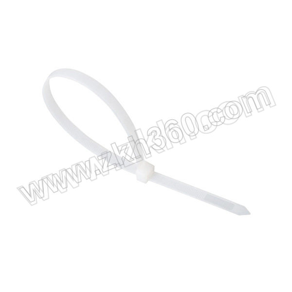 WJZX/五金专选 自锁式尼龙扎带 ZNL6-A4*350 实际尺寸3.45×350mm 白色 250根 1包