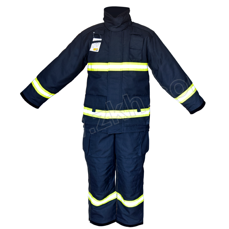 DONGAN/东安 14款灭火战斗服6件套(含3C认证) ZFMH-DA T2 XL 藏青色 含衣服×1+裤子×1+头盔×1+手套×1+腰带×1+43码靴子×1 1套