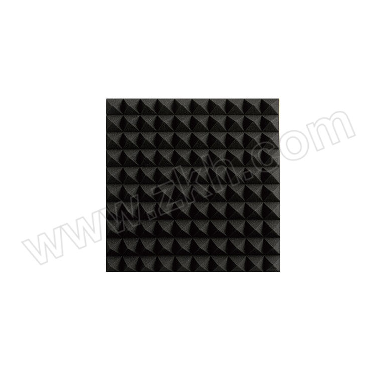 HSCOPE/豪思克普 金字塔型隔音棉 HSKP-GYM-01 5×50×50cm PET聚酯纤维 不带背胶 黑色 1块