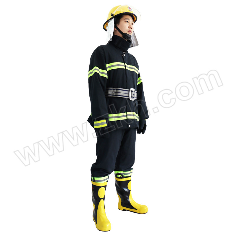 DONGAN/东安 02款消防训练服套装(不含3C) DAFZ19 内胆可拆卸 M 藏青色 含衣服×1+裤子×1+头盔×1+手套×1+腰带×1+41码靴子×1 1套