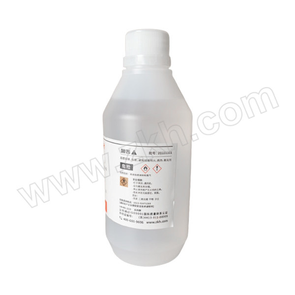 ZKH/震坤行 异丙醇 ZA0005 CAS号67-63-0 规格AR 纯度99.7% 塑料瓶装 500mL 1瓶