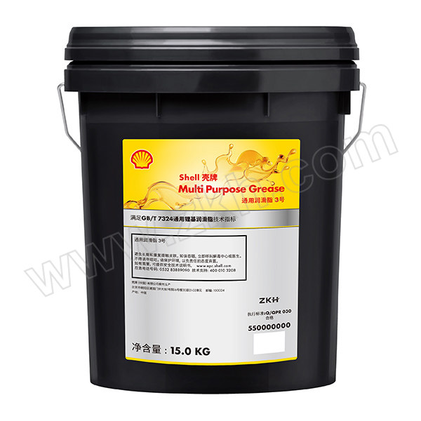 SHELL/壳牌 通用润滑脂 Multi-Purpose Grease 3号 15kg 1桶