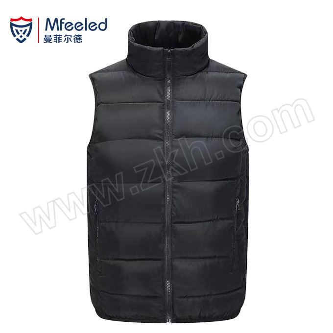 MFEELED/曼菲尔德 羽绒背心 MY9-1 2XL 黑色 1件