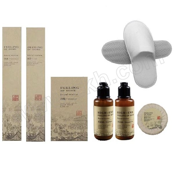 ZHENWN/真维妮 一次性酒店洗漱用品牛皮纸盒装 7件套 1套