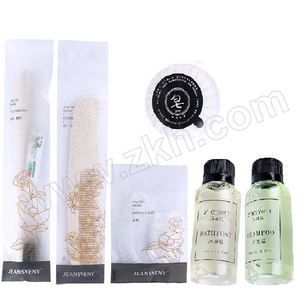 ZHENWN/真维妮 一次性酒店洗漱用品拉丝系列 6件套 1套