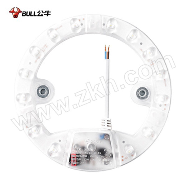 BULL/公牛 LED圆形灯贴 MD-A012B-AS 12W 6500K 1个