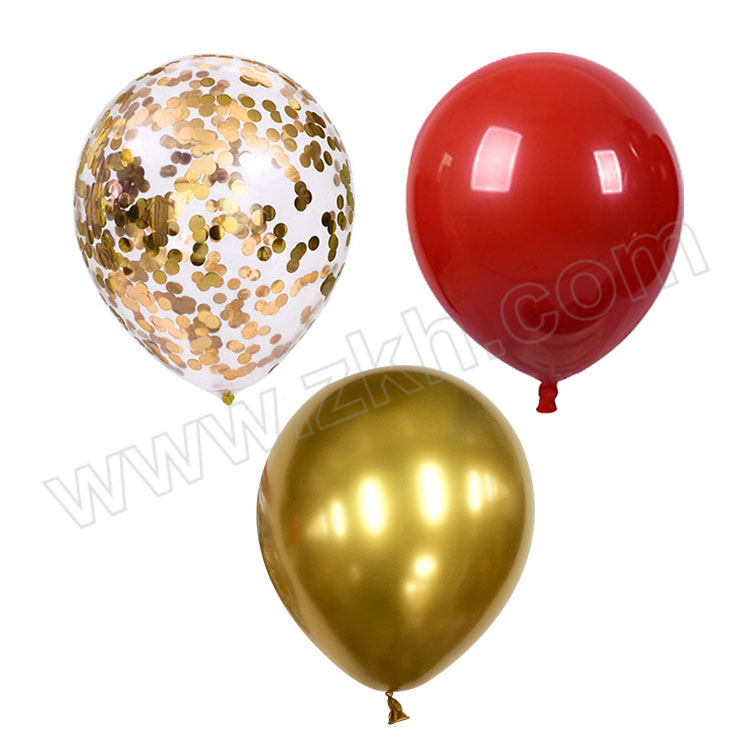 SUSHI/苏识 喜庆气球 SS-HQ06 双层红色30个+金色10个+金色亮片10个 1套