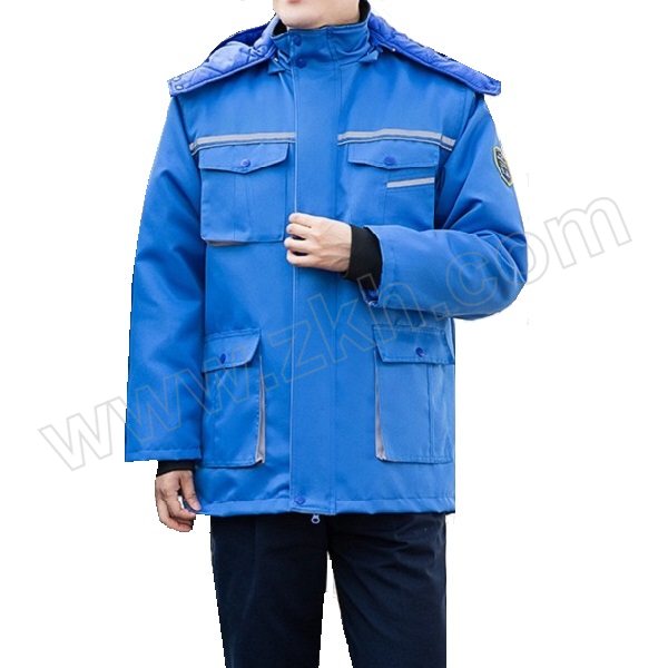 HL/恒漉 防酸碱防静电双防可拆卸棉服 TZM13-13 170码 艳蓝色 1件