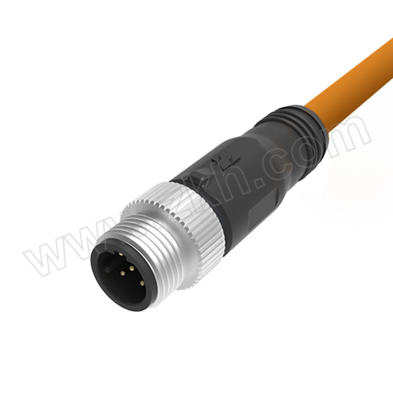 ZHAOLONG/兆龙 M12工业传感器电缆组件 ZL7403A119 5×0.25mm² PUR 橙色 20m 1根