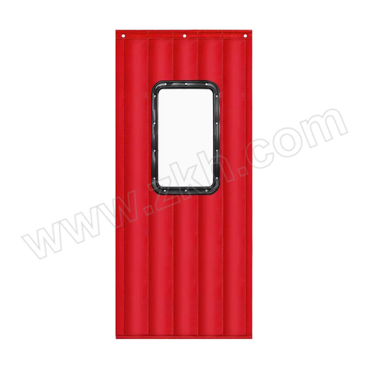 HSCOPE/豪思克普 冬季棉门帘 HSKP-BNFFL-DHDCX23 100×215cm 大红色 窗口40×60cm 1片