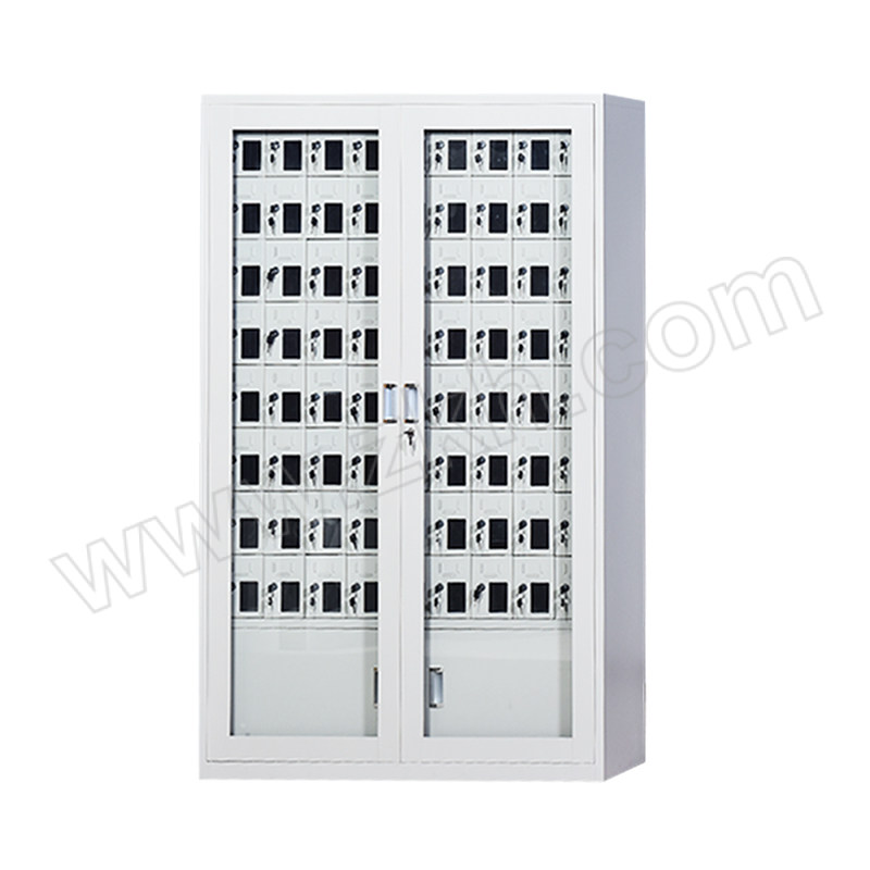 YUZHUYUAN/誉卓远 72门外玻手机存放柜 SJG-011 尺寸1177×350×1800mm 灰白色 1台