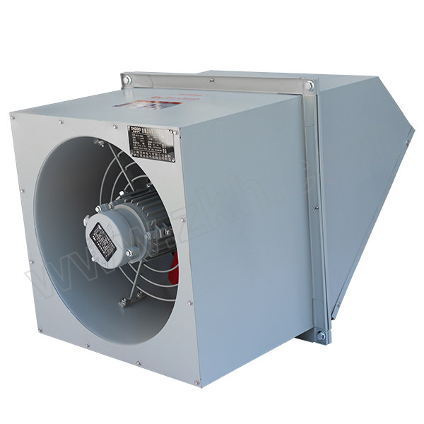 DINZOO/顶卓 边墙式防爆轴流风机 WEXD-350D4 AC380V 250W 标配自垂百叶 配45°防雨罩带防虫网 排风 不带插头 1台