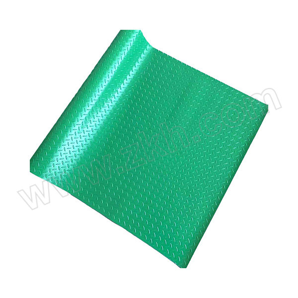ZKH/震坤行 人字纹防滑地垫 DPH23G 3×15m 绿色 厚2.3mm 牛津底 加厚 1卷