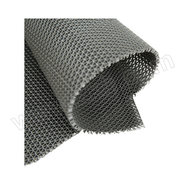 ZKH/震坤行 加密款S型镂空疏水防滑地垫 DPS60GR 1.2×1m 灰色 厚6mm 特密特厚 长度定制 单卷长度≤15m 1卷