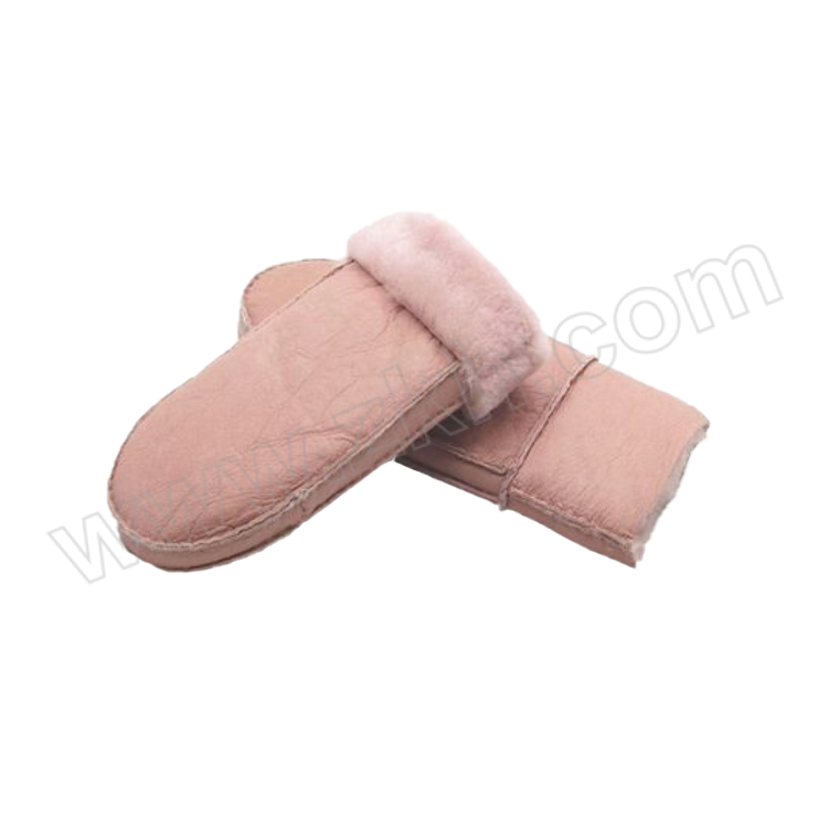 HSCOPE/豪思克普 皮毛一体保暖手套 HSKP-ST-A87 L 粉红色 羊皮+羊毛 1双