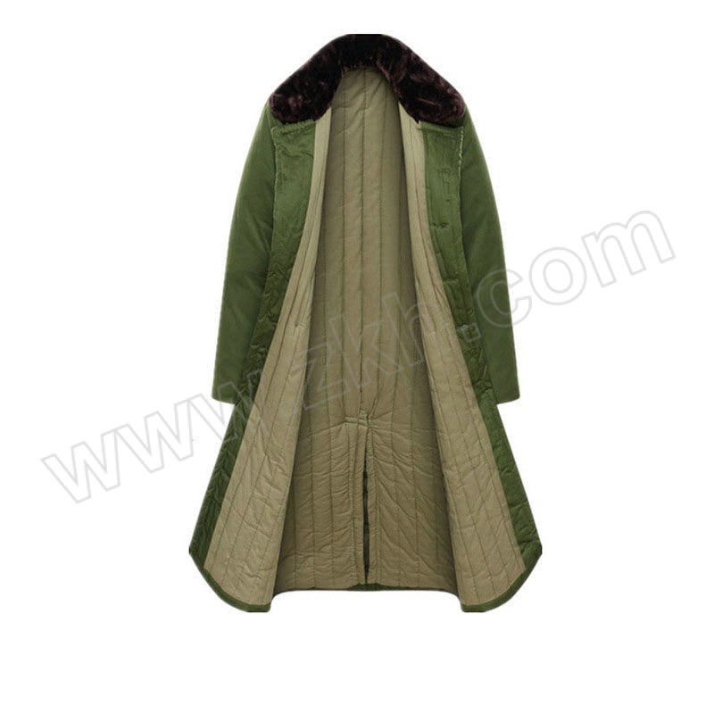 AXD/安先达 冬季防寒加厚中长款涤纶保暖大衣 AXD-1 均码 绿色 1件