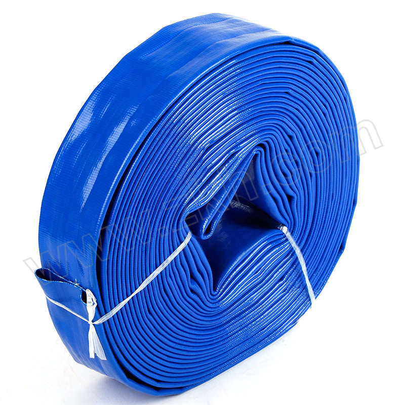 FJ/枫憬 高强度水带PVC涤纶纤维加强水带 SDL-50 内径50mm 长20m 材质PVC 蓝色 压力范围0~0.2bar 1盘