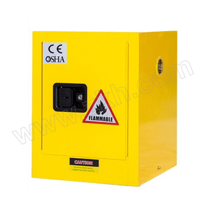 HENGYIYUAN/恒义远 险化学品存放柜 4加仑 尺寸430×460×560mm 黄色 1台