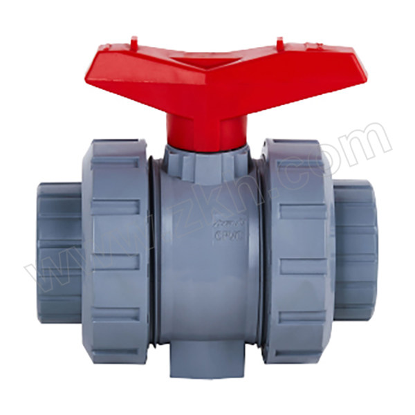 KXPV/凯鑫 CPVC由任球阀 DN32 螺口 浅灰 1MPa 1个