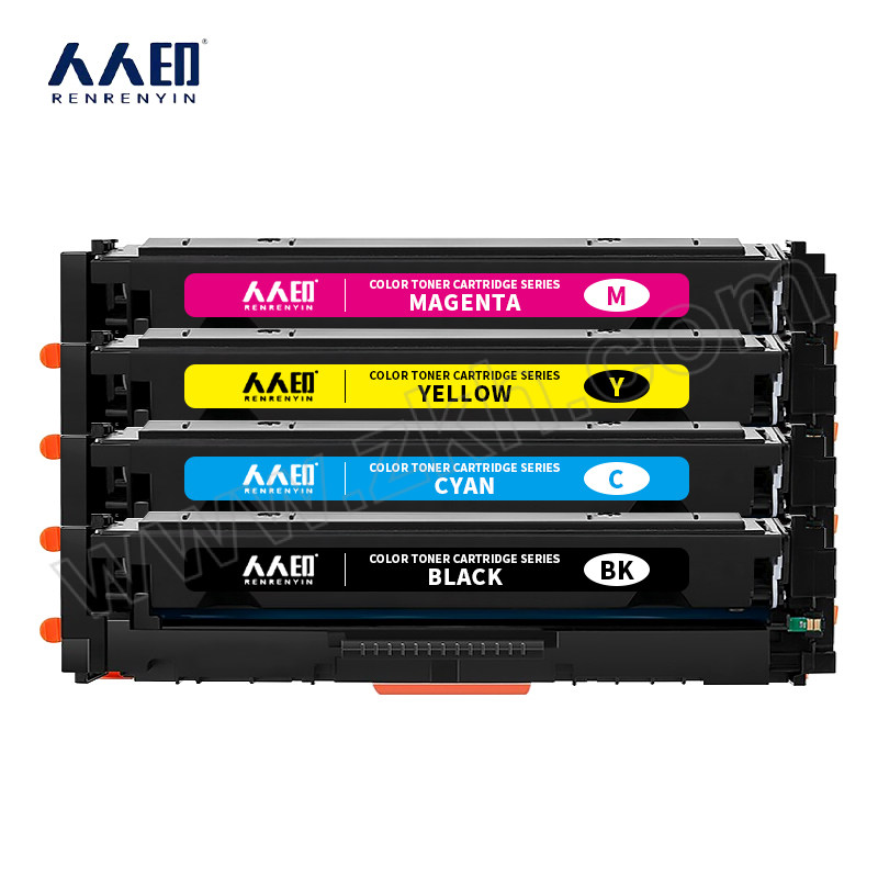 RRY/人人印 硒鼓 M254dw四色套装 适用惠普HP M254dn/M254dw/M254nw/M280nw/M281cdw/M281fdn/m281fdw/202A/CF500A/500A含芯片 1套