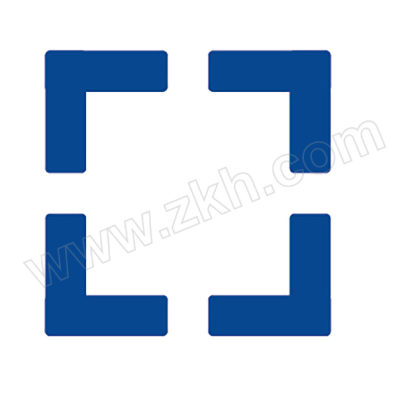 BL/帛拉 L型5S定位贴 ABC051 磨砂PVC 0.45×30×30mm 蓝色 1包