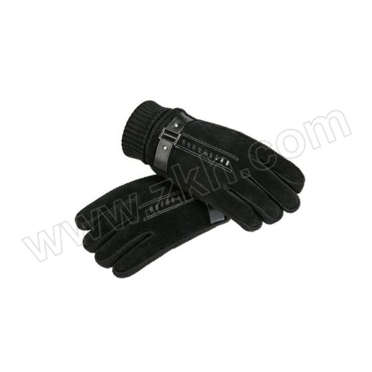 HSCOPE/豪思克普 加绒加厚珊瑚绒保暖手套 HSKP-ST-AA07 均码 黑色 1双