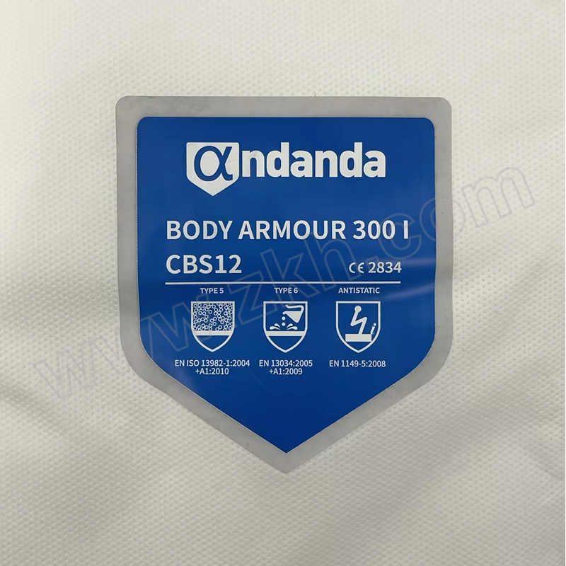 ANDANDA/安丹达 Body Armour 300Ⅰ防护服 CBS12 4XL白色 SMMS材质 50gsm 1件