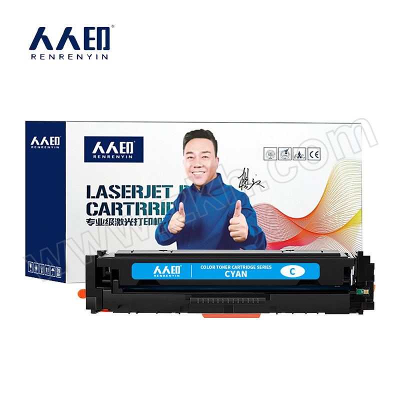 RRY/人人印 硒鼓 MF635Cx 青色/蓝色/兰色 适用惠普HP LaserJet M252n/M252dw/M274N/M277N/M277dw/201A/CF400A/400A 佳能Canon CRG045/MF634Cdw/MF632Cdw/lbP612Cdw/lbP611Cn/lbP613Cdw/MF631Cn/MF633Cdw/MF635Cx 1支