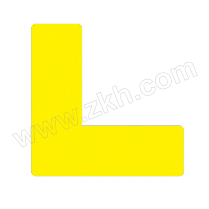 QXSIGN/标识牌专家 管理定位贴 QSB-1097 0.25×30×100mm PVC磨砂 黄色 1包
