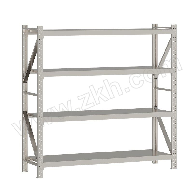 KYFH/开元飞虎 201不锈钢轻型货架 K1500x500x2000mm 层载200kg 1组
