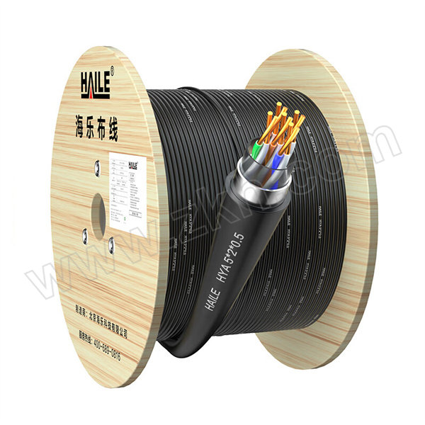 HAILE/海乐 室外大对数电缆 HT-1005 黑色 HYA-5×2×0.5 线径5对 1米