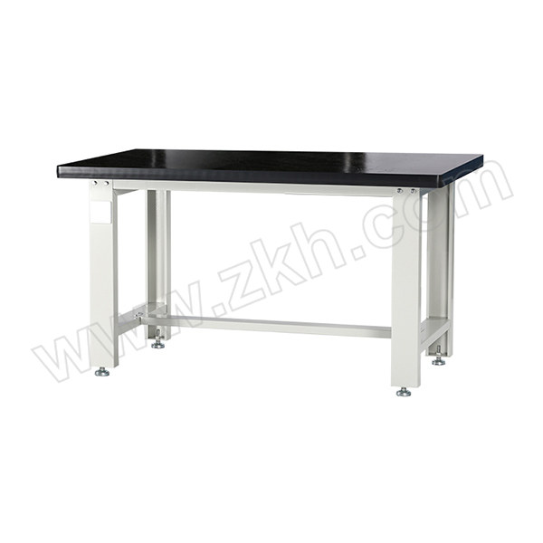 ZKH/震坤行 1.5m钢板面标准单桌工作台 HHS-CRS -W1507580 框架浅灰色 外形尺寸1500×750×800mm 承重1000kg 5mm厚钢板合成台面 1台