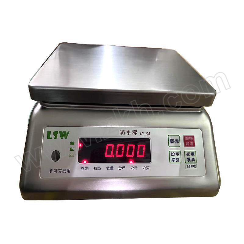 GSS/仲恒 不锈钢防水桌秤 LSW-E-2-7.5KG 双显 1台