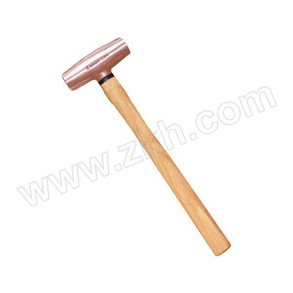 ZKH/震坤行 紫铜木柄圆鼓锤 CO2202B-1002 1lb 联名品牌WEDO/维度 1把